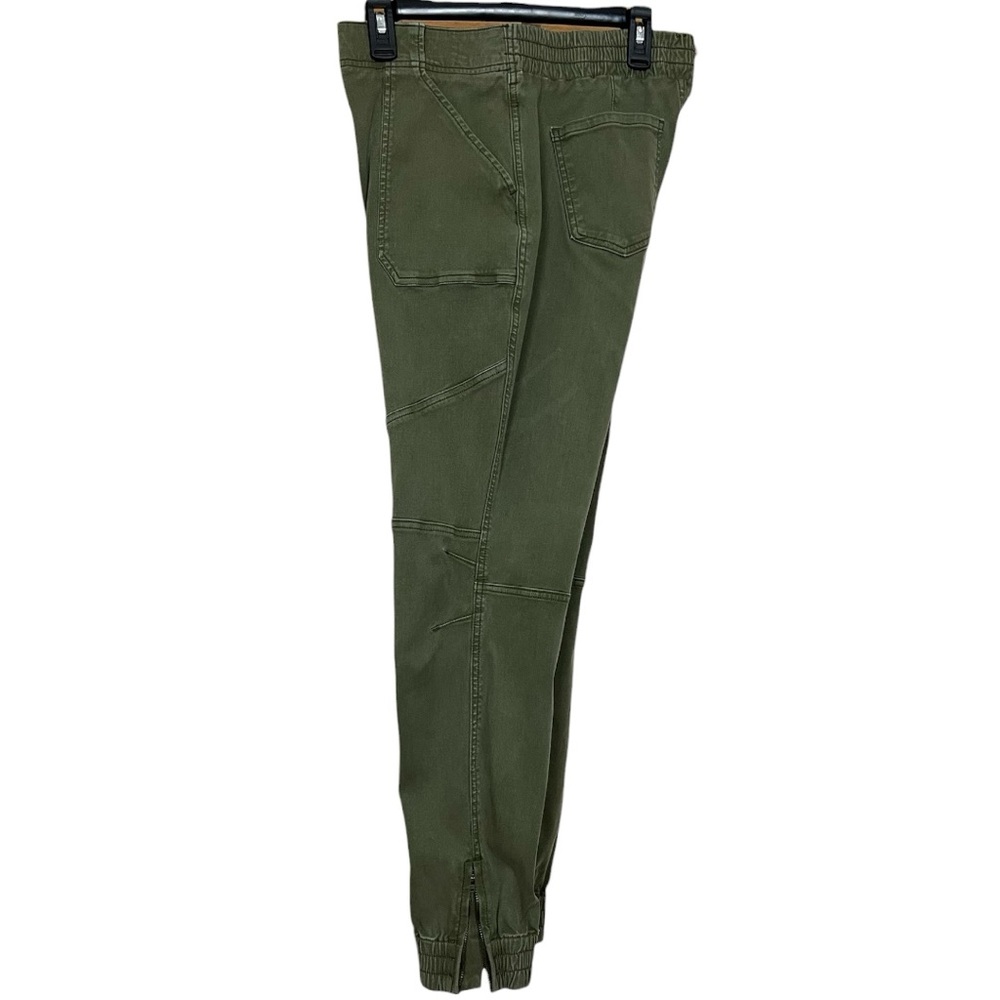 Spanx Stretch Twill Pull On Cargo Jogger in Darkened Olive Size Large - Picture 6 of 14